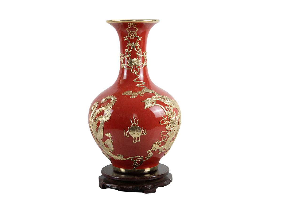 中国红天球瓶